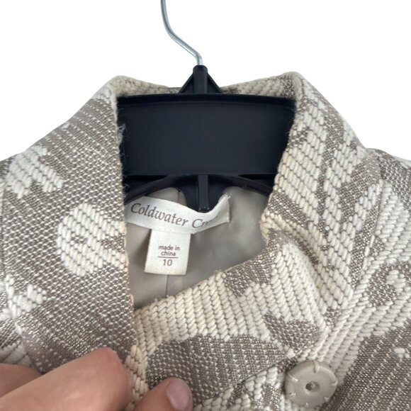 Coldwater Creek Brocade Jacket Size 10 Floral Tapestry Blazer Boho Chic Artsy - Picture 4 of 8